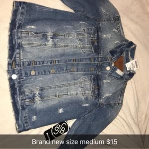 Homecoming floral two piece dress & a jean jacket